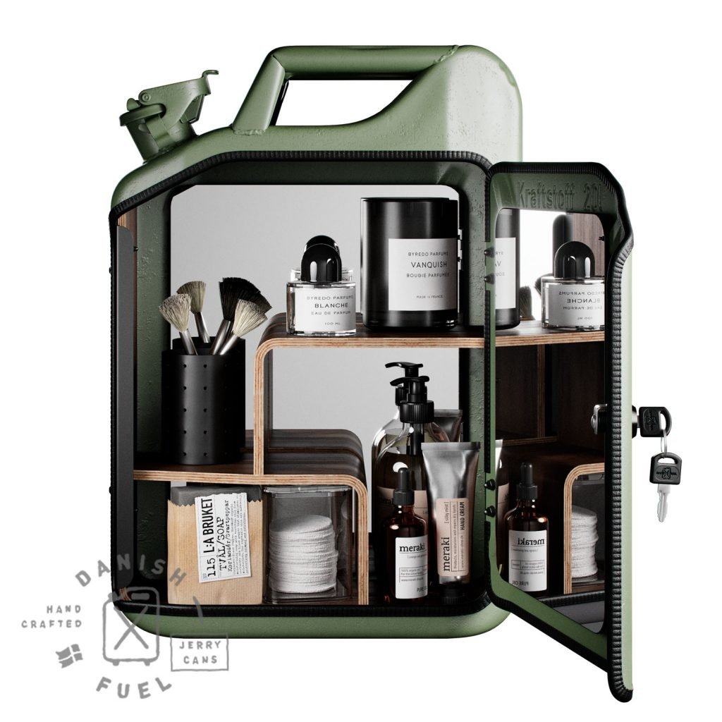 Bathroom Cabinet - Army Green - Danish Fuel