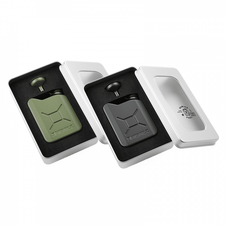 2 x Hip Flasks Danish Fuel