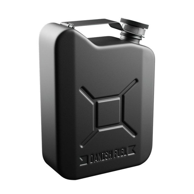 2 x Hip Flasks Danish Fuel