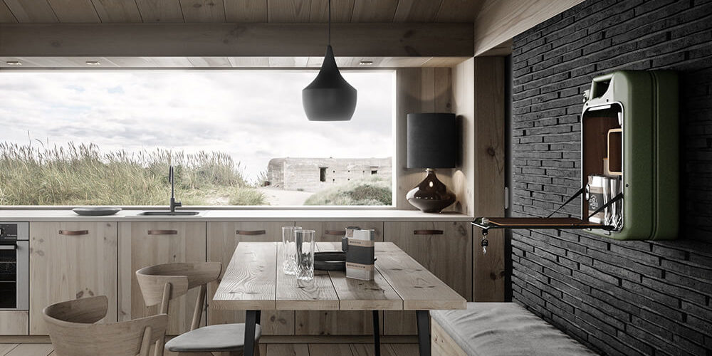 Danish_Fuel_summer_house_army_green_bar_1 kopi